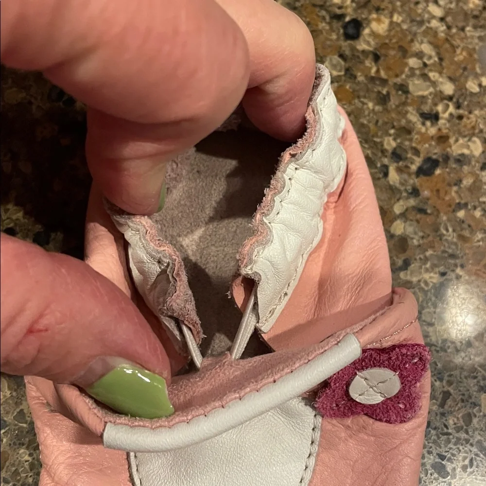 Set of 2 Pink Cardozo Baby Booties Slippers Shores & Soft Leather Size 6-12 Mo